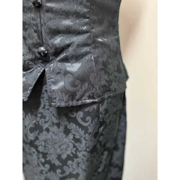 Jessica McClintock for Gunne Sax Vintage Black Strapless Formal Dress Size 9/10 - Picture 2 of 10